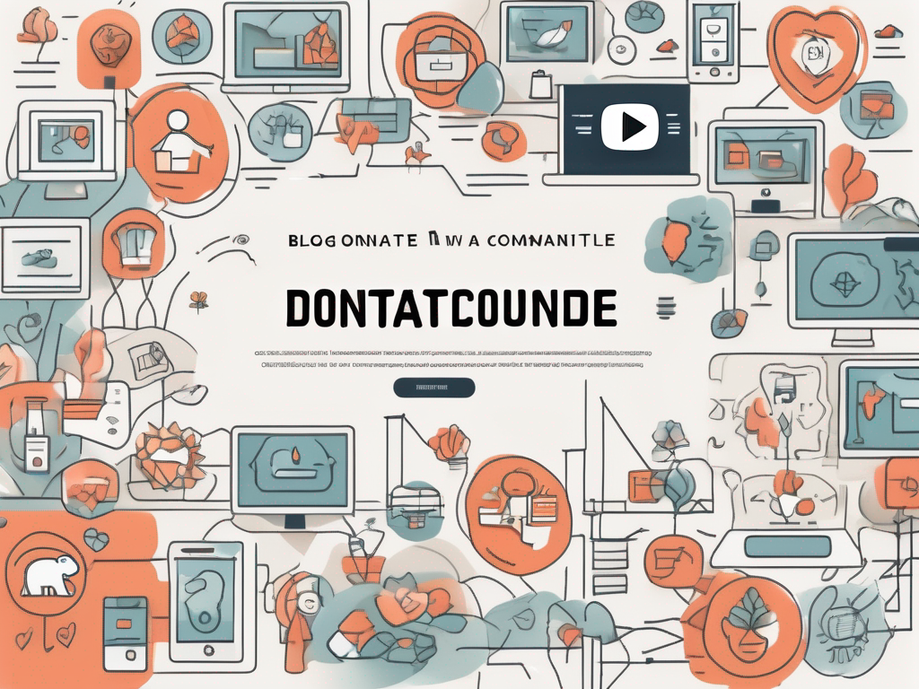 An engaging and visually appealing youtube interface with a prominent donate button highlighted